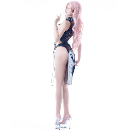 [LOST-G]シースルー チャイナドレス コスプレ セクシー チャイナ服 PVC
