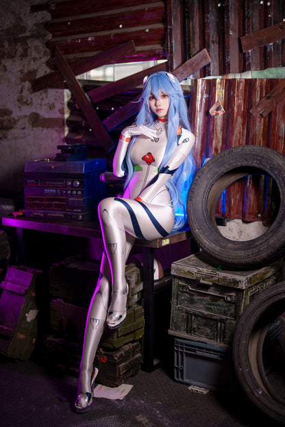 [LOST-G]サイバー 全身タイツ コスプレ ボディースーツ 光沢 ストレッチ SF アニメ風 レディース