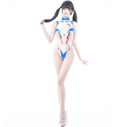 [LOST-G]サイバープリント ハイレグ水着 レディース ボディスーツ セクシー スイムウェア