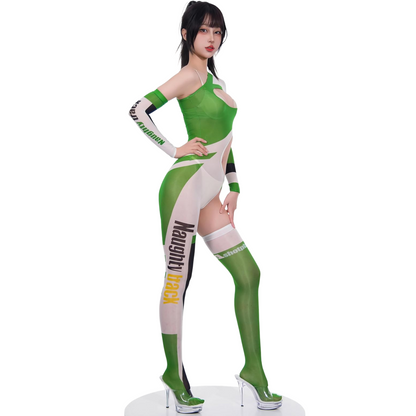 [LOST-G] レースクイーン コスプレ ボディスーツ セクシー ハイレグ RQ衣装