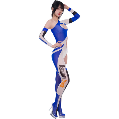 [LOST-G] レースクイーン コスプレ ボディスーツ セクシー ハイレグ RQ衣装