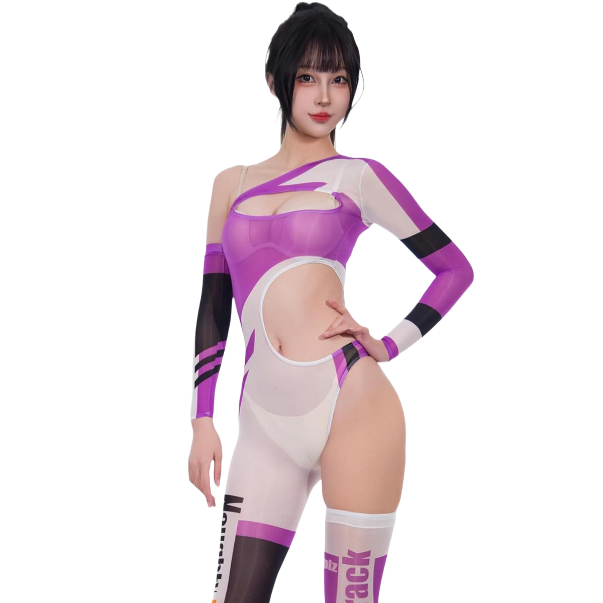 [LOST-G] レースクイーン コスプレ ボディスーツ セクシー ハイレグ RQ衣装