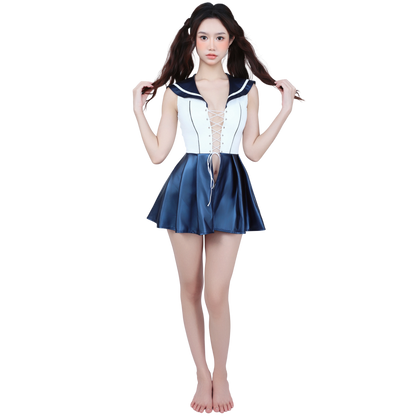 [LOST-G]セーラー服 コスプレ衣装 レディース セクシー セーラーワンピース 制服風コスチューム