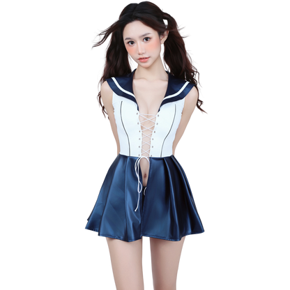 [LOST-G]セーラー服 コスプレ衣装 レディース セクシー セーラーワンピース 制服風コスチューム