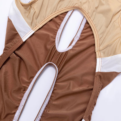 [LOST-G]セクシー シースルー競泳水着 レディース ハイレグ ワンピース水着 コスプレ衣装 レオタード